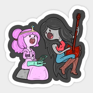 Princess Bubblegum and Marceline Singing Sticker